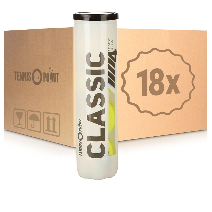 Tennisballen Tennis-Point | Classic Tennisball 18X Verpakking 4 Stuks In Een Doos
