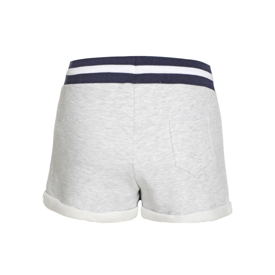 Tenniskleding Quiet Please | Basic Shorts Dames Lichtgrijs, Donkerblauw