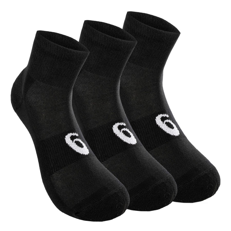 Tenniskleding ASICS | Quarter Sportsokken Verpakking 3 Stuks Zwart, Wit