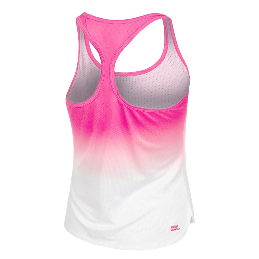 Tenniskleding BIDI BADU | Crew Gradiant Tanktop Dames Pink, Wit