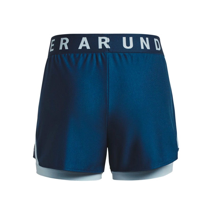 Tenniskleding Under Armour | Play Up 2In2 Shorts Dames Blauw, Mint