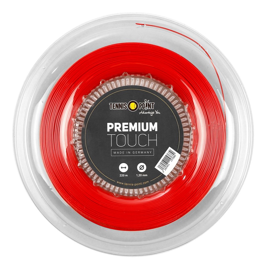 Tennissnaren Tennis-Point | Premium Touch Rol Snaren 220M Rood