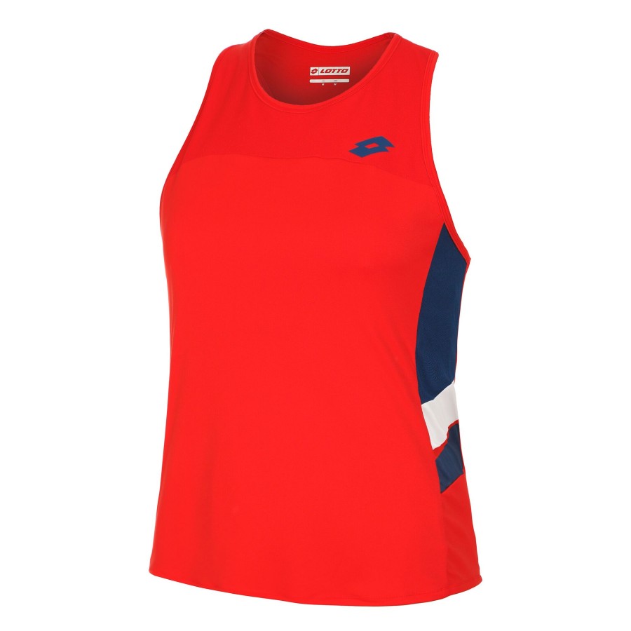 Tenniskleding Lotto | Squadra Iii Tanktop Dames Rood