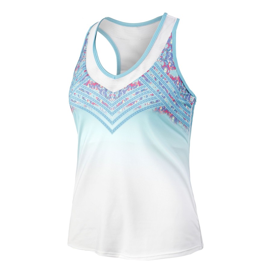 Tenniskleding Lucky in Love | Atlantis Tanktop Dames Wit, Veelkleurig