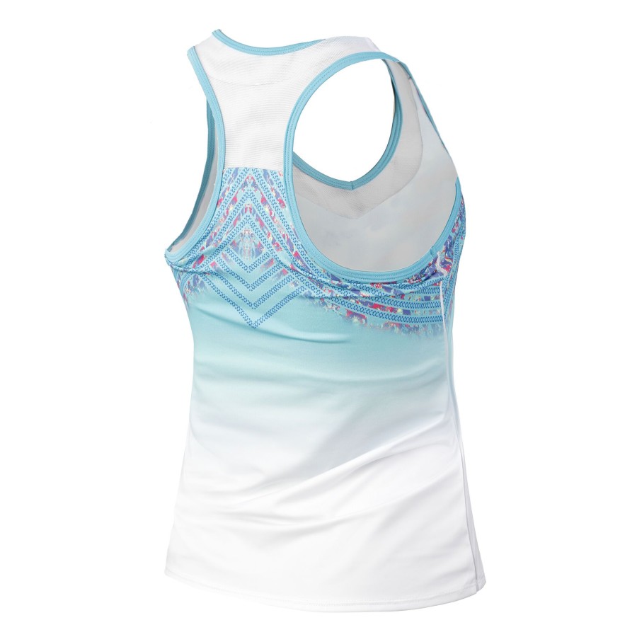 Tenniskleding Lucky in Love | Atlantis Tanktop Dames Wit, Veelkleurig