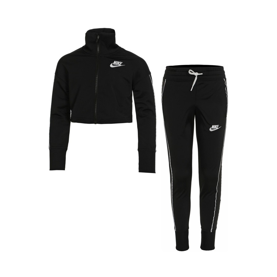 Tenniskleding Nike | Sportswear Hw Trainingspak Meisjes Zwart, Wit