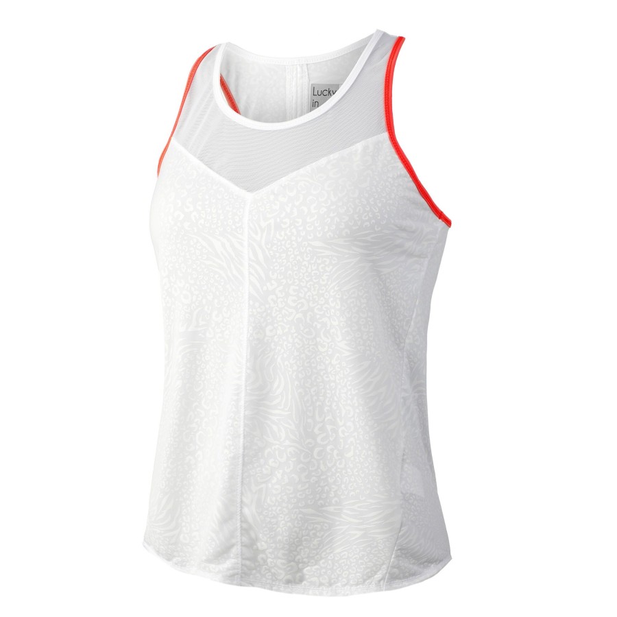 Tenniskleding Lucky in Love | Wet And Wild Tanktop Dames Wit
