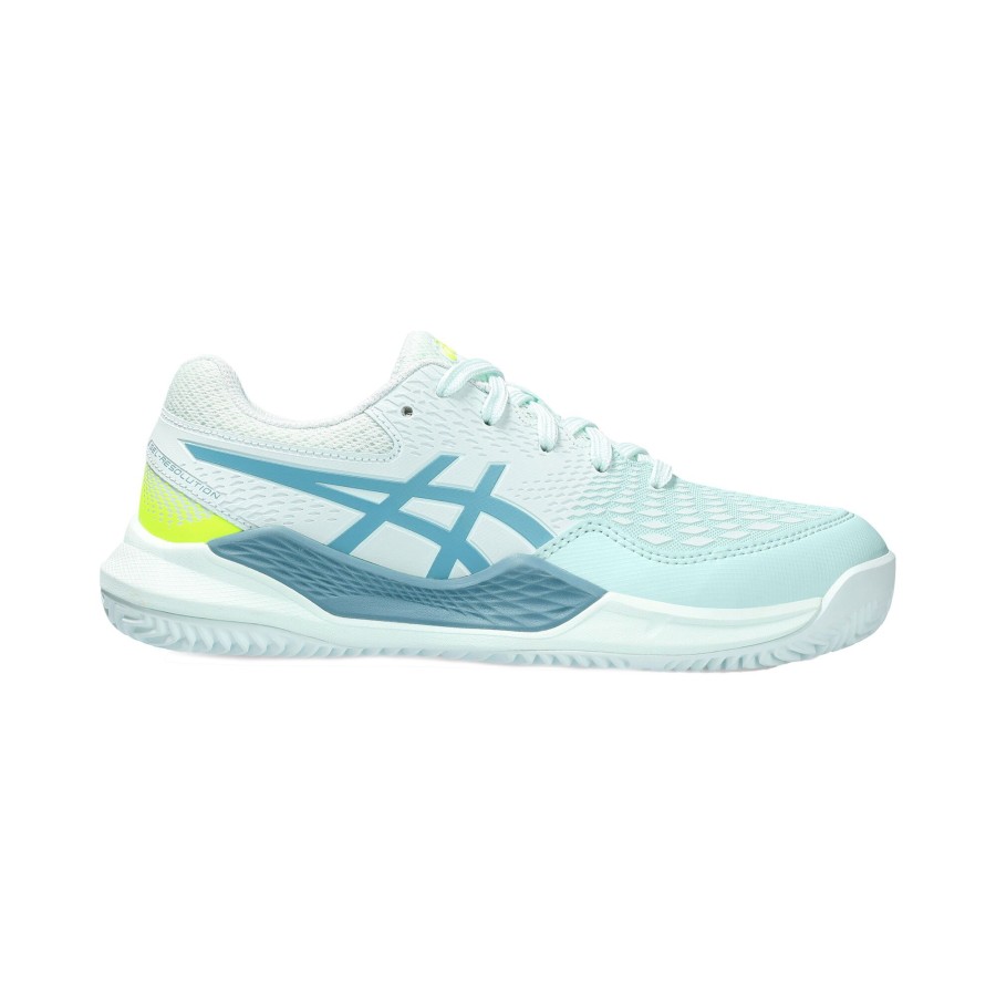 Tennisschoenen ASICS | Gel-Resolution 9 Gs Gravelschoen Kinderen Wit, Turkoois