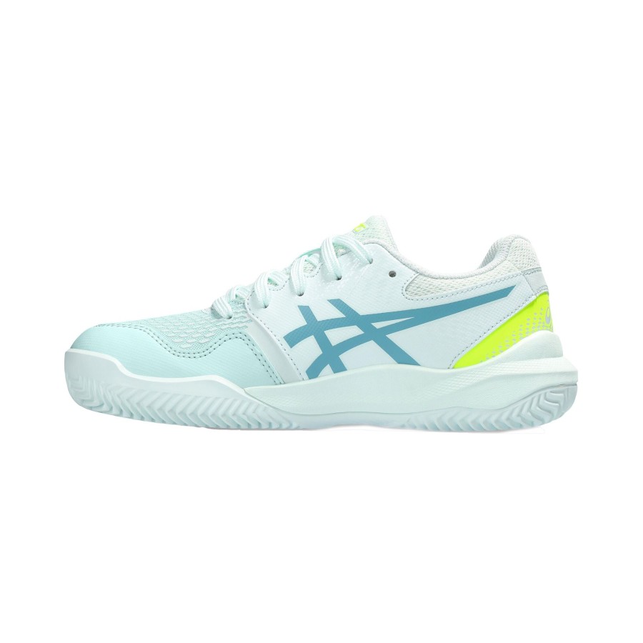 Tennisschoenen ASICS | Gel-Resolution 9 Gs Gravelschoen Kinderen Wit, Turkoois