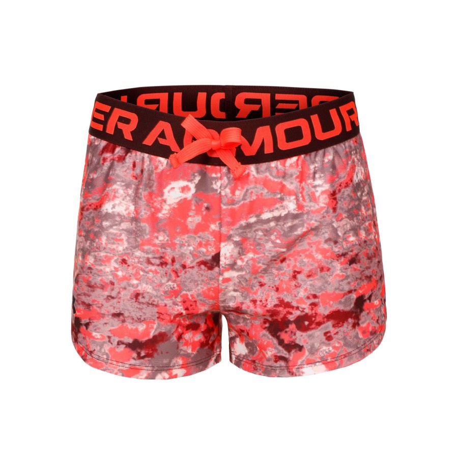 Tenniskleding Under Armour | Play Up Printed Shorts Meisjes Rood, Veelkleurig