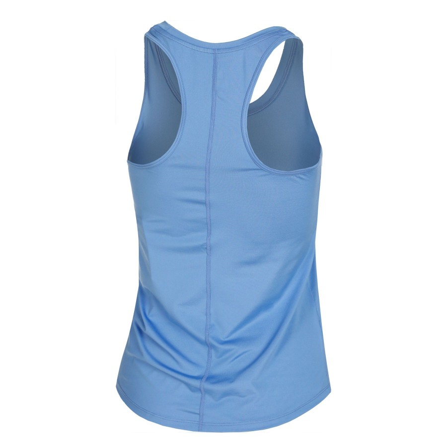 Tenniskleding Nike | Dri-Fit One Slim Tanktop Dames Lichtblauw