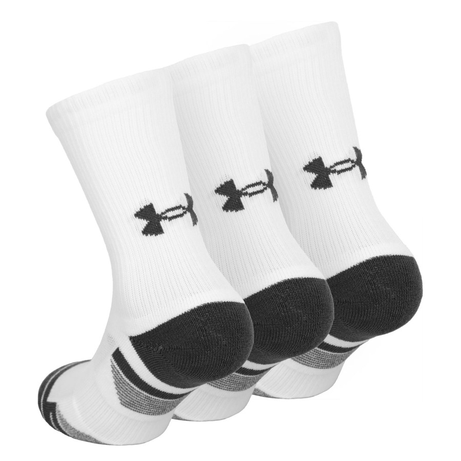 Tenniskleding Under Armour | Performance Tech Crew Sportsokken Wit