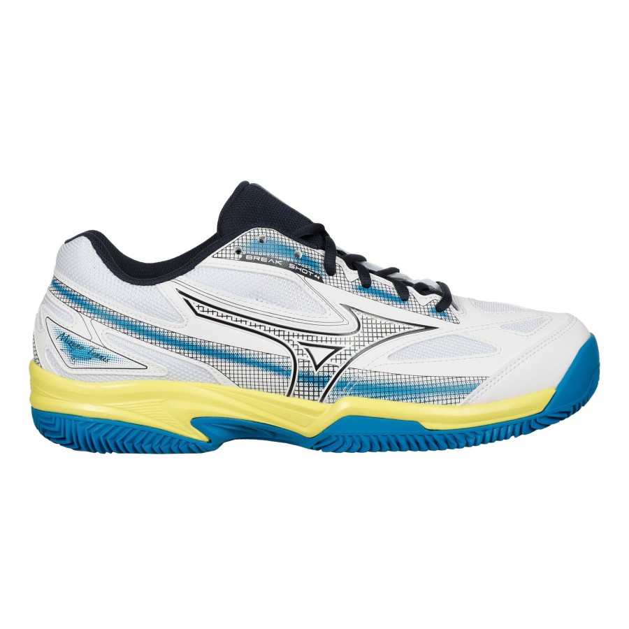 Tennisschoenen Mizuno | Break Shot 4 Gravelschoen Heren Wit