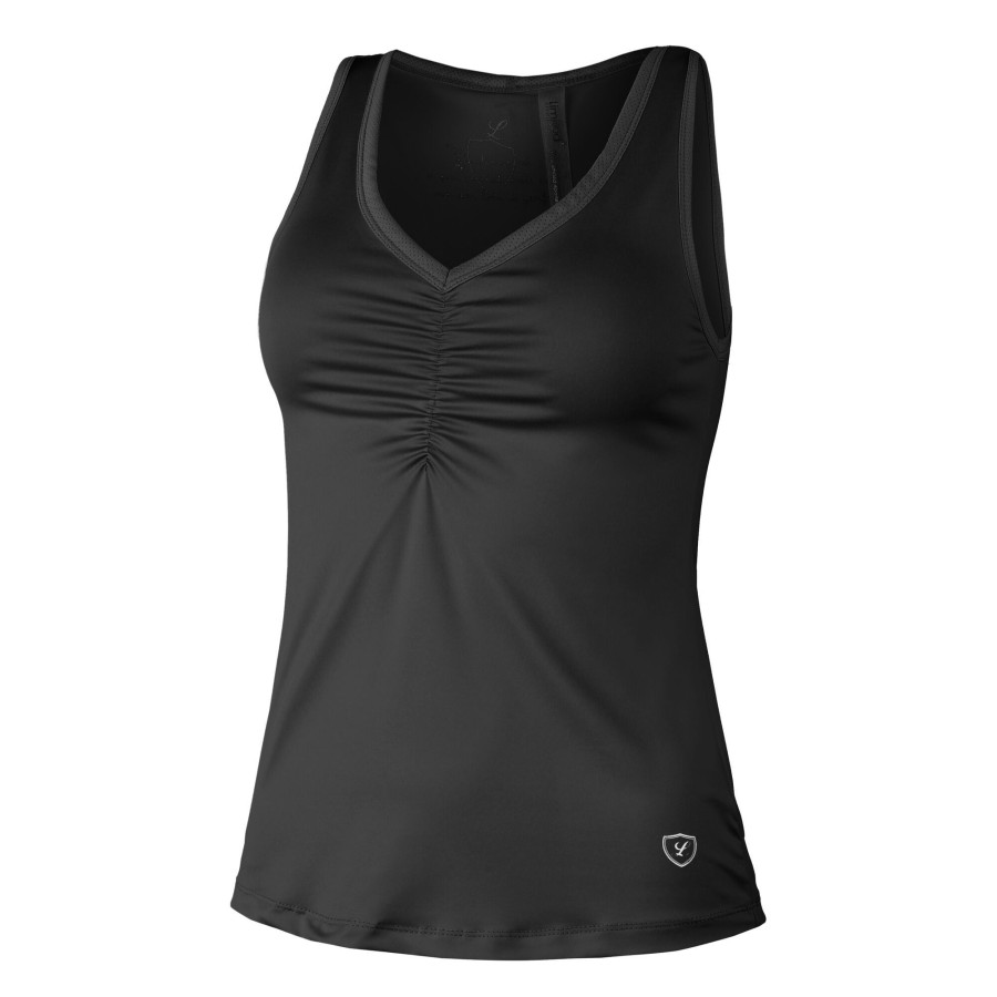 Tenniskleding Limited Sports | Bubble Tanktop Dames Zwart
