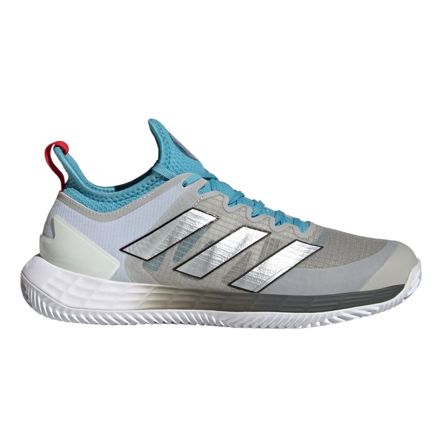 Tennisschoenen adidas | Adizero Ubersonic 4 Gravelschoen Dames Grijs, Turkoois