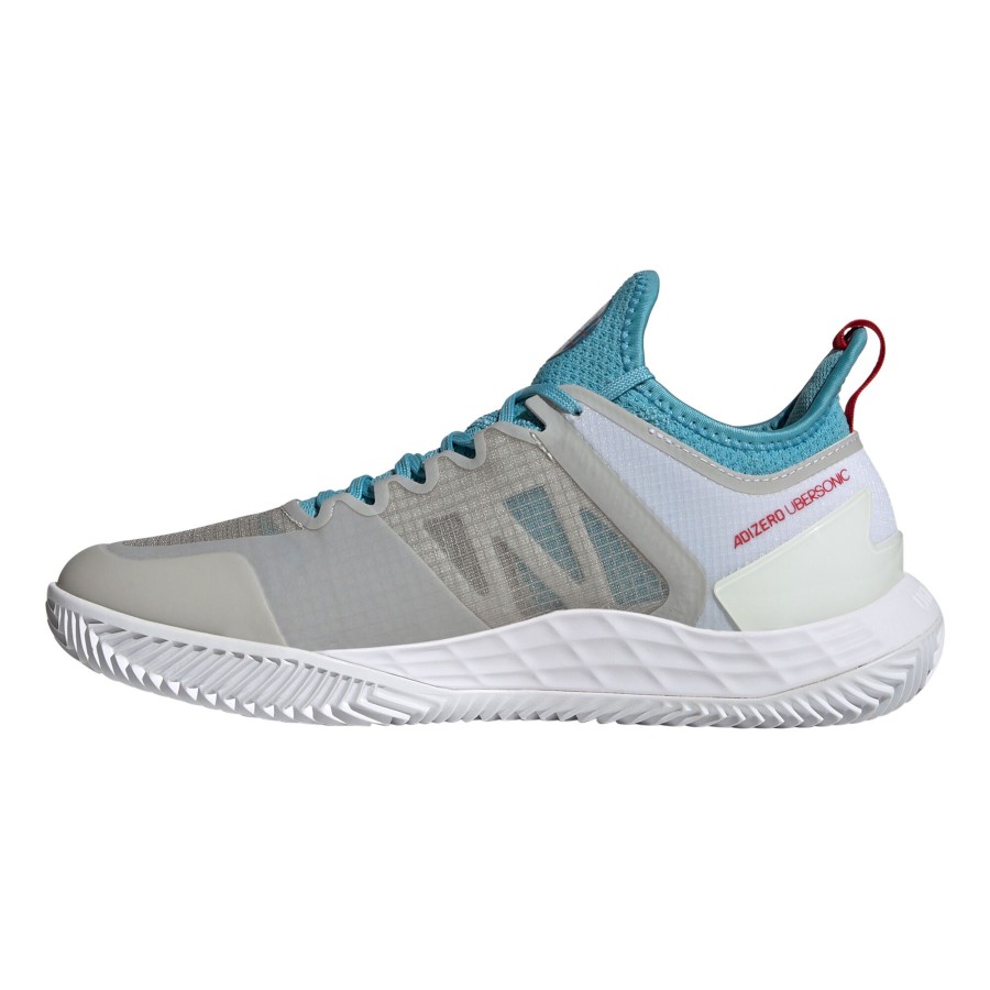 Tennisschoenen adidas | Adizero Ubersonic 4 Gravelschoen Dames Grijs, Turkoois