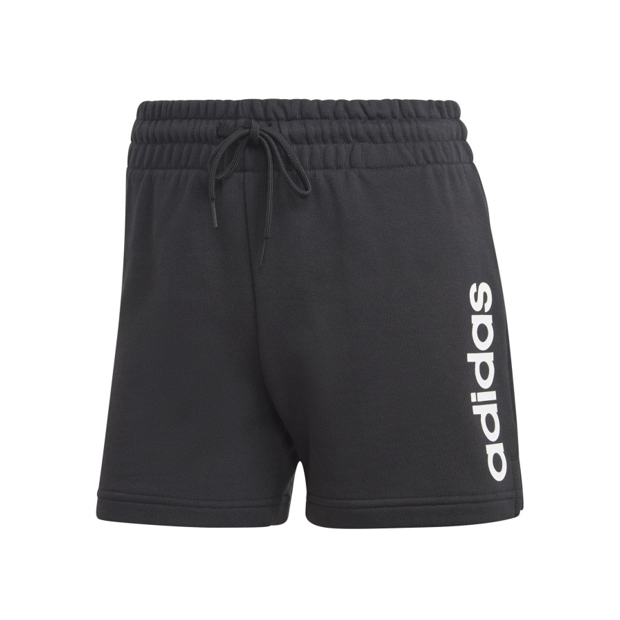 Tenniskleding adidas | Essentials Linear French Terry Shorts Dames Zwart