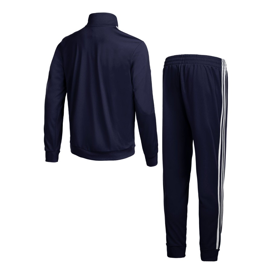 Tenniskleding adidas | Sportswear Basic 3-Stripes Tricot Trainingspak Heren Donkerblauw, Wit
