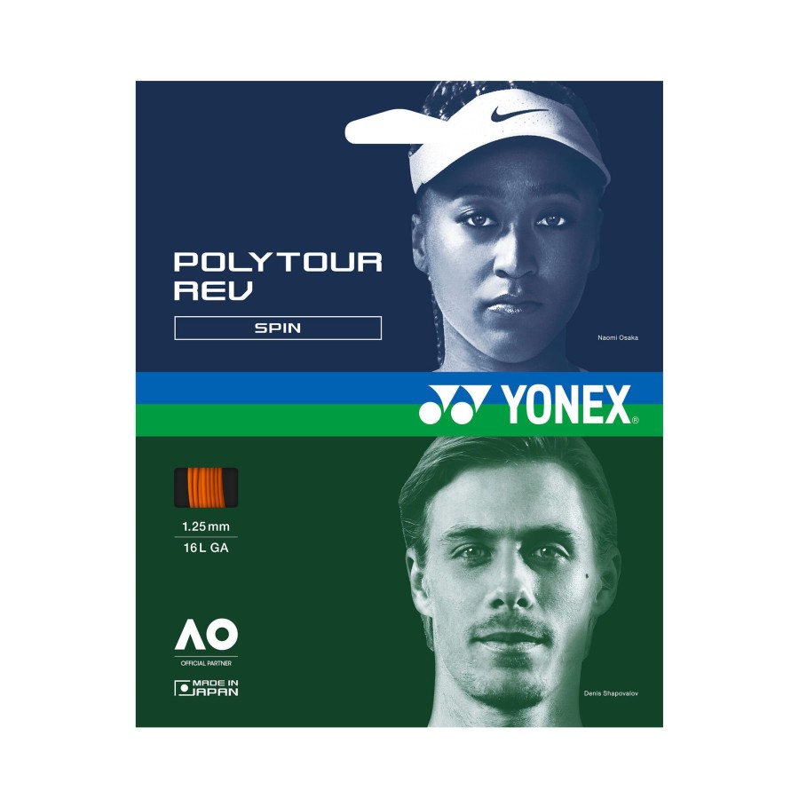 Tennissnaren Yonex | Poly Tour Rev Set Snaren 12M Oranje