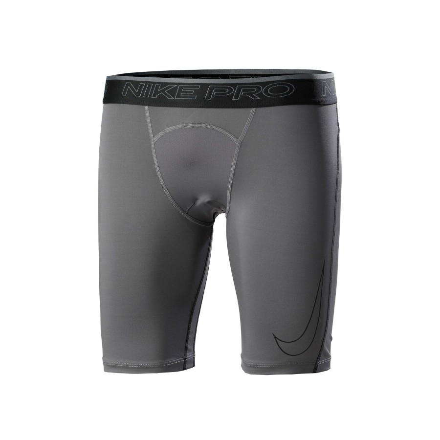 Tenniskleding Nike | Dri-Fit Pro Long Shorts Heren Grijs, Zwart