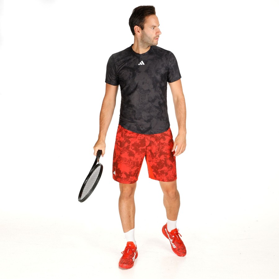 Tenniskleding adidas | Paris 2N1 Shorts Heren Oranje, Rood