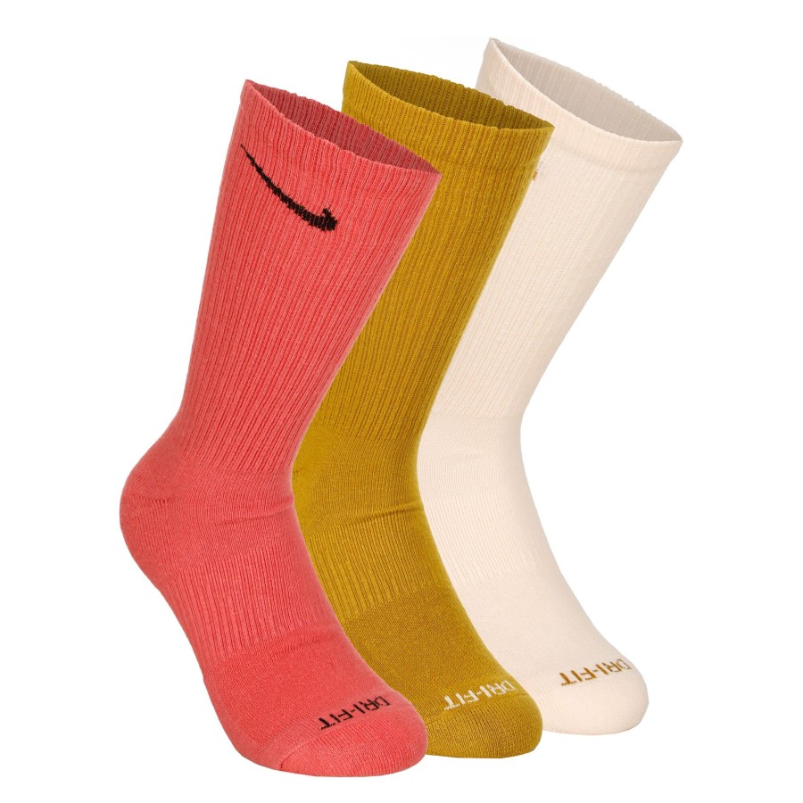 Tenniskleding Nike | Everyday Plus Cushioned Crew Sportsokken Verpakking 3 Stuks Veelkleurig