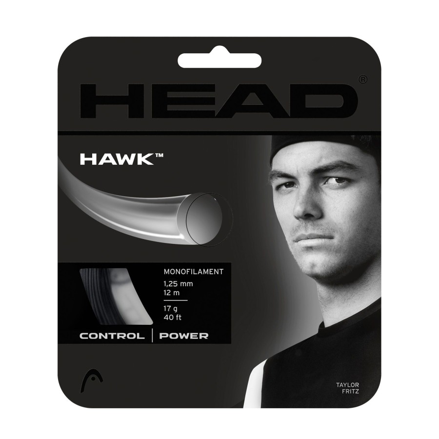 Tennissnaren HEAD | Hawk Set Snaren 12M Zwart