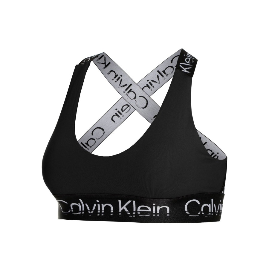 Tenniskleding Calvin Klein | Medium Support Sport-Bh Dames Zwart