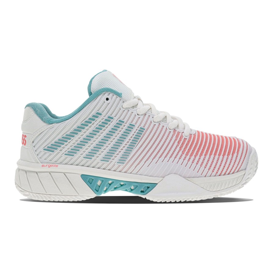 Tennisschoenen K-Swiss | Hypercourt Express 2 Gravelschoen Dames Wit, Mint