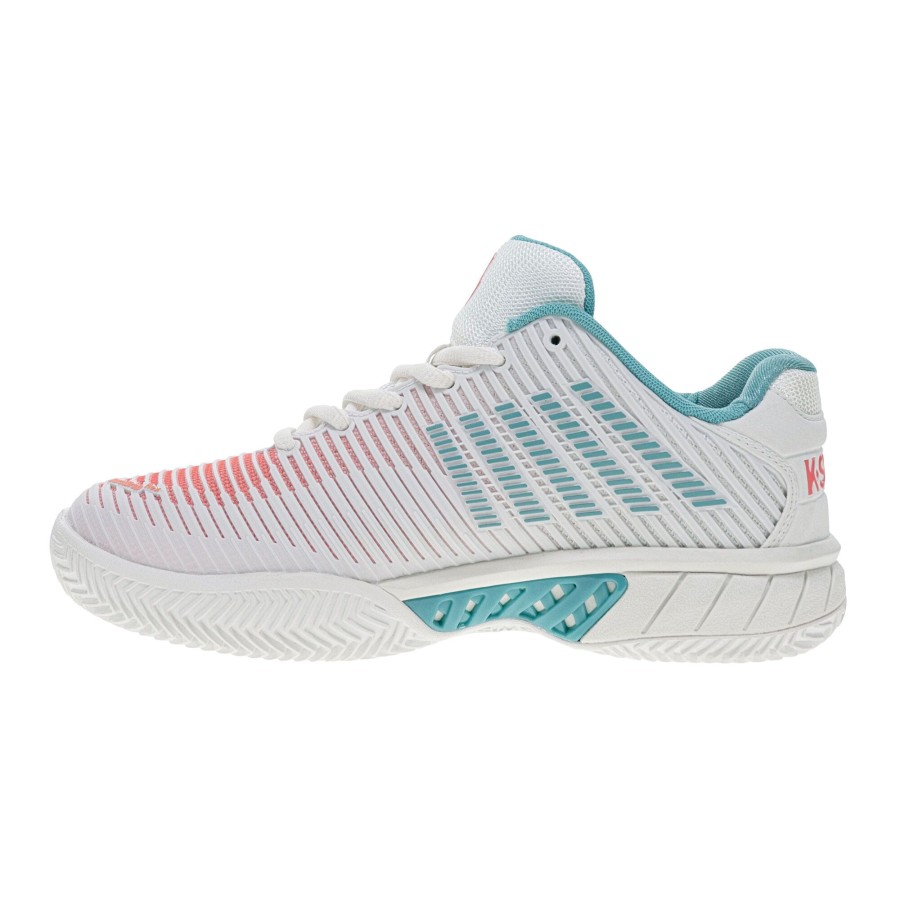 Tennisschoenen K-Swiss | Hypercourt Express 2 Gravelschoen Dames Wit, Mint