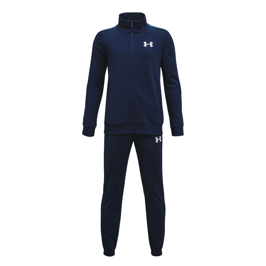 Tenniskleding Under Armour | Knit Trainingspak Jongens Donkerblauw