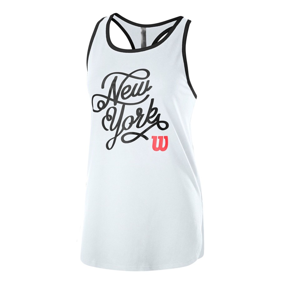 Tenniskleding Wilson | Nyc Calligra Tech Tanktop Dames