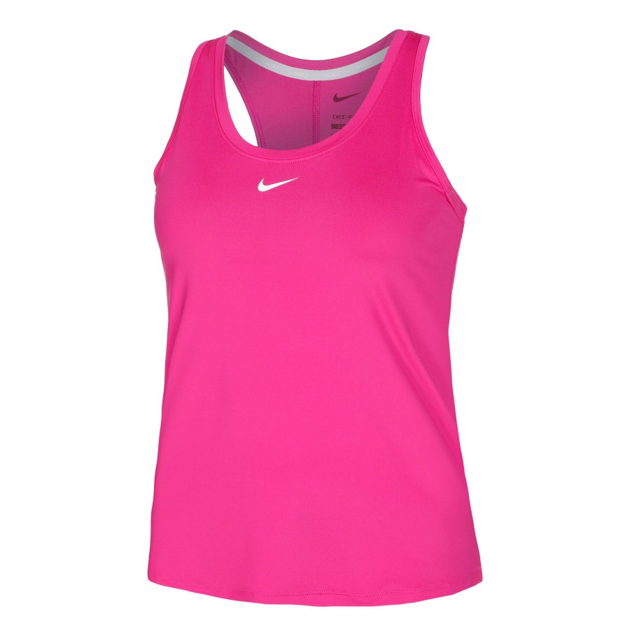Tenniskleding Nike | Dri-Fit One Slim Tanktop Dames Pink