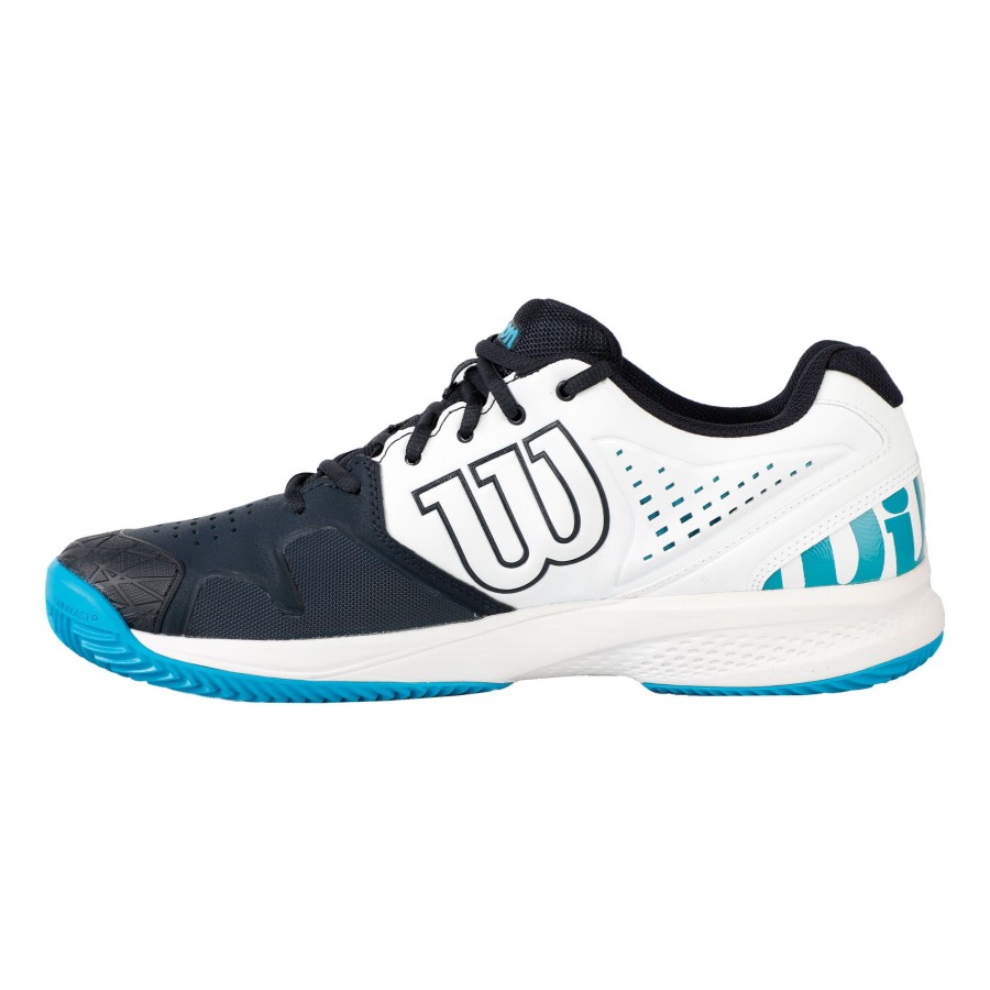 Tennisschoenen Wilson | Kaos Comp 2.0 Cc Ultra Gravelschoen Special Edition Heren Wit, Donkerblauw
