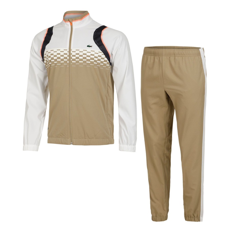 Tenniskleding Lacoste | Trainingspak Heren Wit, Beige