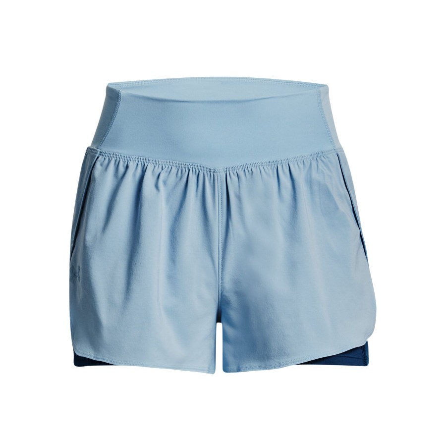 Tenniskleding Under Armour | Flex Woven 2In1 Shorts Dames Mint