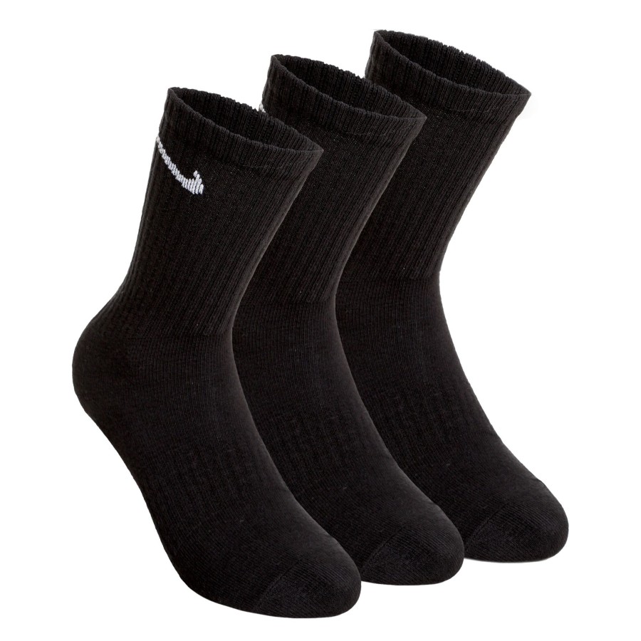 Tenniskleding Nike | Everyday Cush Crew Sportsokken Verpakking 3 Stuks Zwart