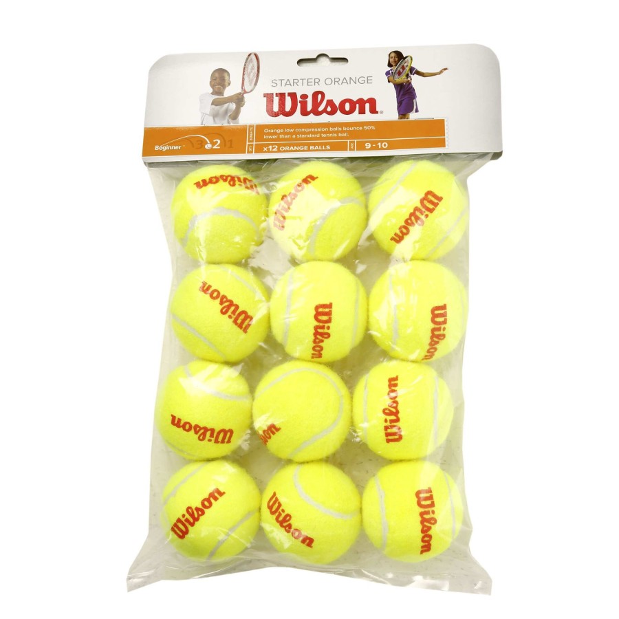 Tennisballen Wilson | Starter Balls Stage 2 Zak 12 Stuks