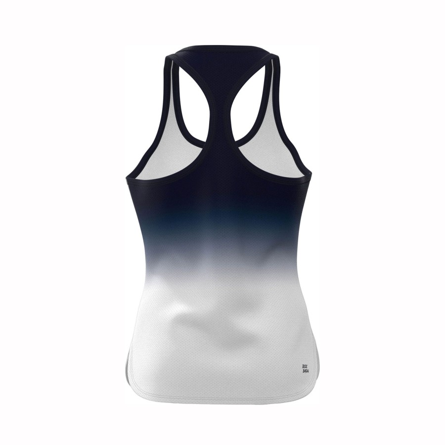 Tenniskleding BIDI BADU | Crew Gradiant Tanktop Meisjes Donkerblauw, Wit