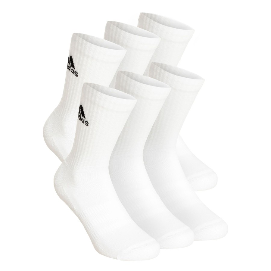 Tenniskleding adidas | Crew Sportswear Ankle Sportsokken Verpakking 6 Stuks Wit, Zwart