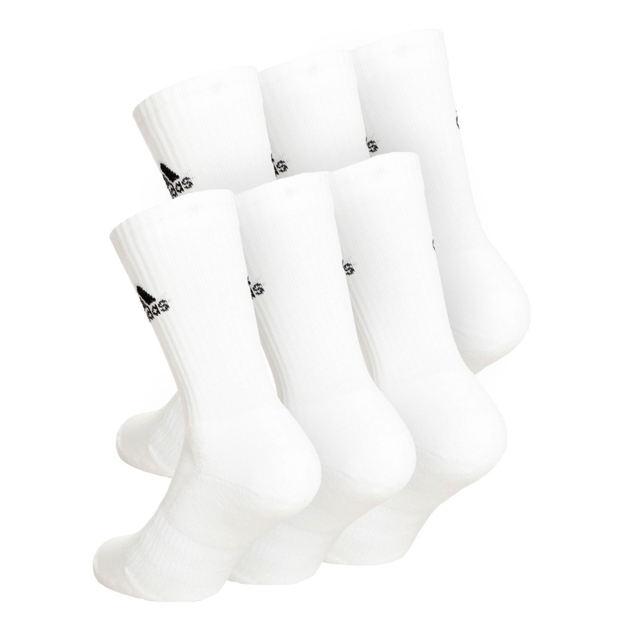 Tenniskleding adidas | Crew Sportswear Ankle Sportsokken Verpakking 6 Stuks Wit, Zwart