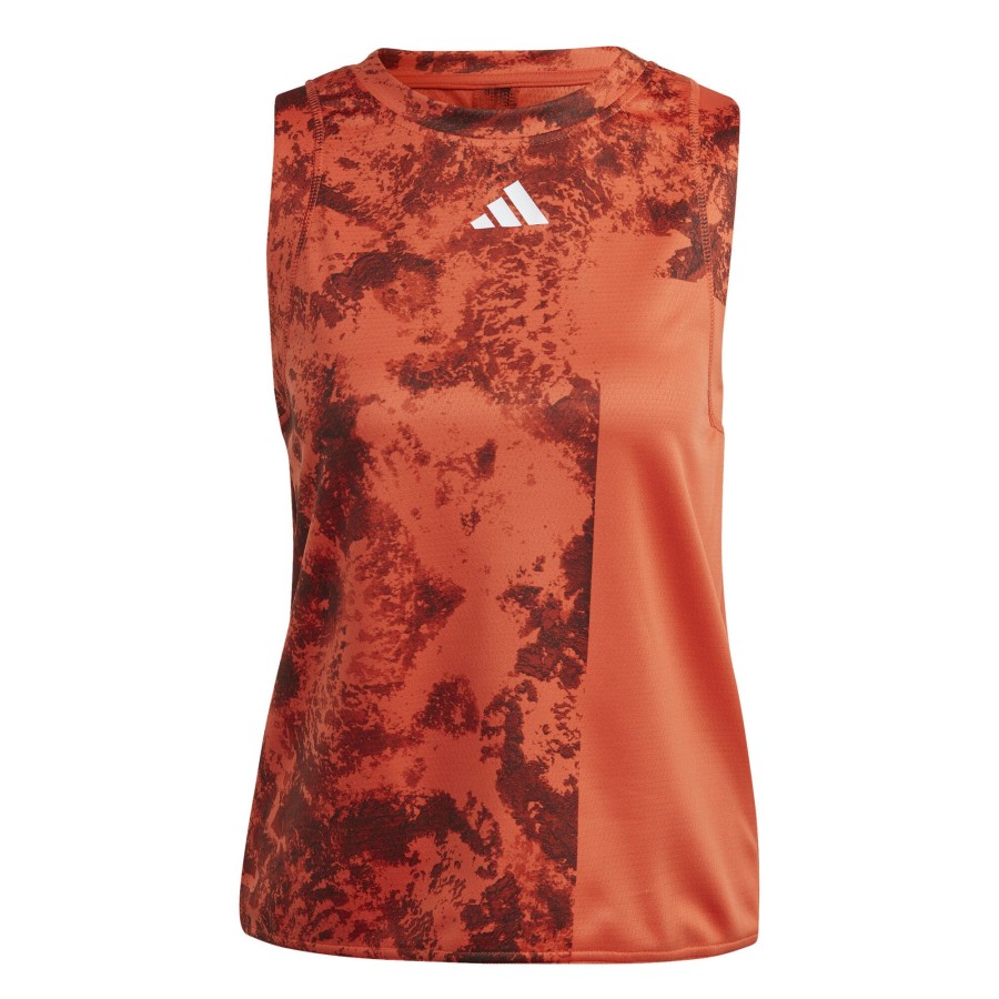 Tenniskleding adidas | Paris Ma Tanktop Dames Oranje, Rood