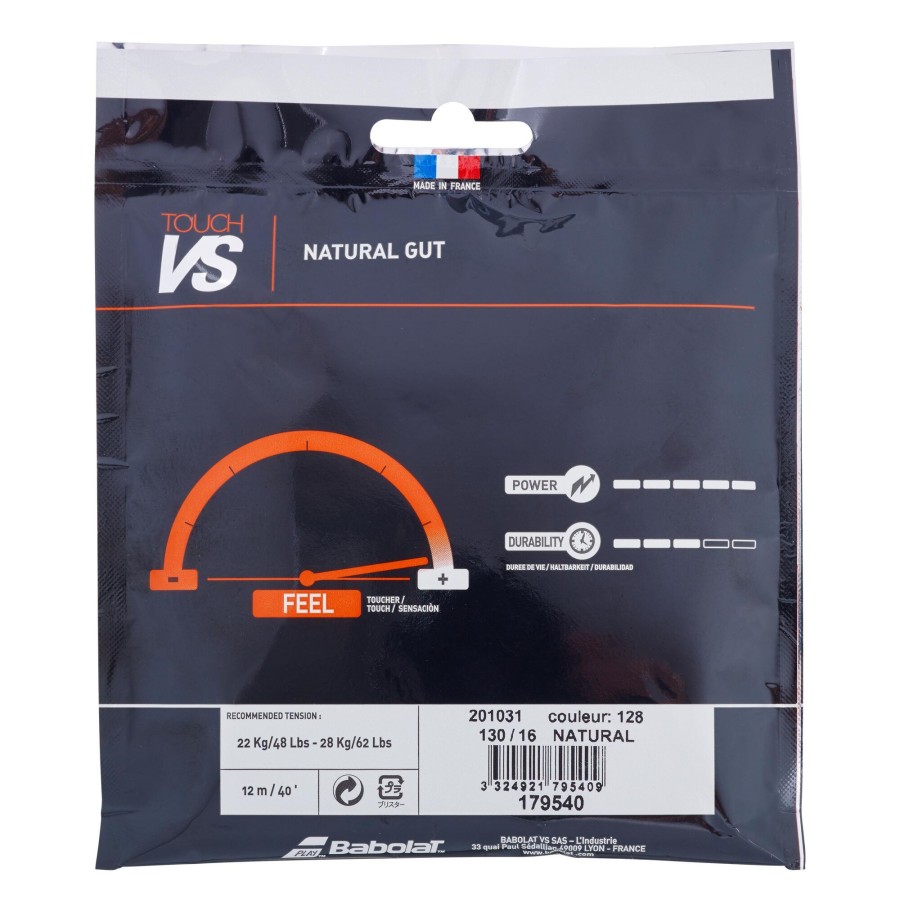 Tennissnaren Babolat | Touch Vs Set Snaren 12M Natuurlijke_Kleuren
