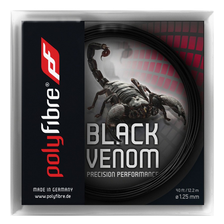 Tennissnaren Polyfibre | Black Venom Set Snaren 12,2M