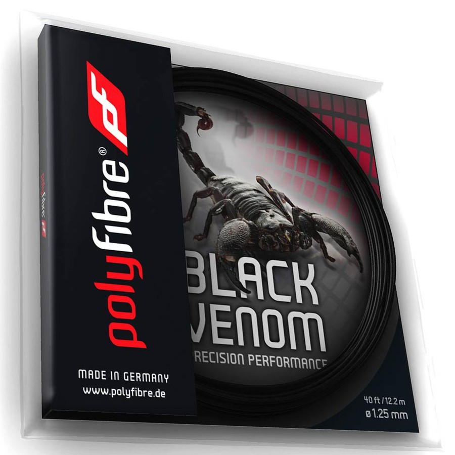 Tennissnaren Polyfibre | Black Venom Set Snaren 12,2M
