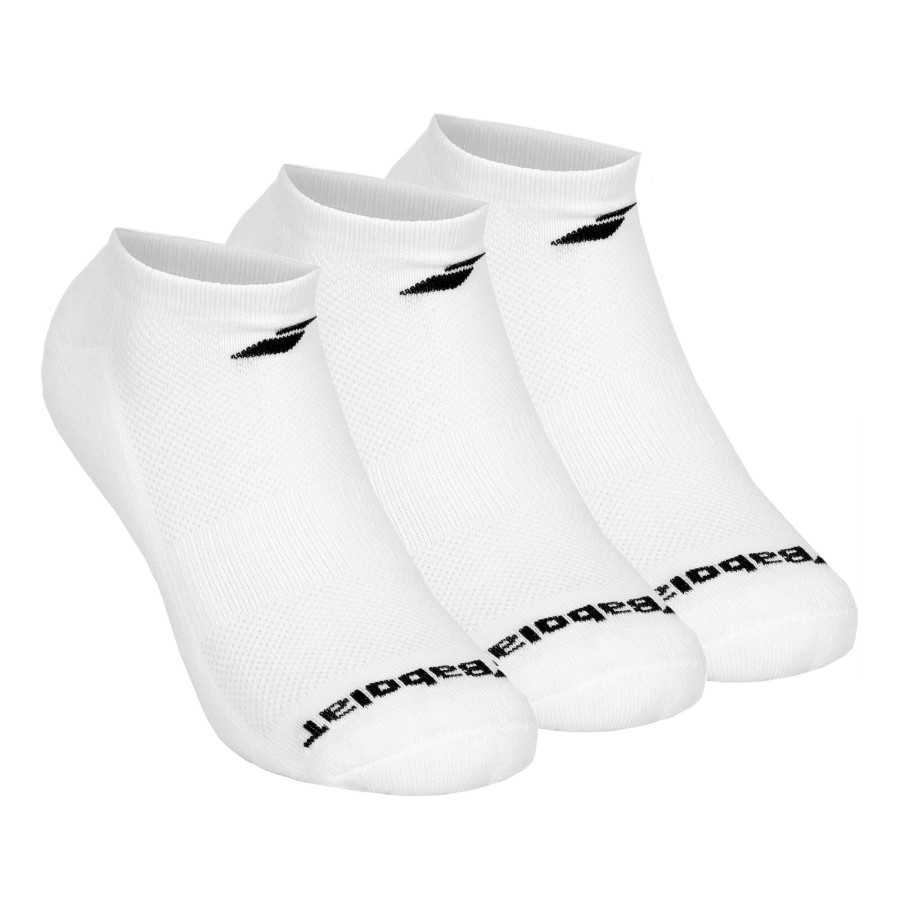 Tenniskleding Babolat | Invisible Tennissokken Verpakking 3 Stuks Wit, Zwart