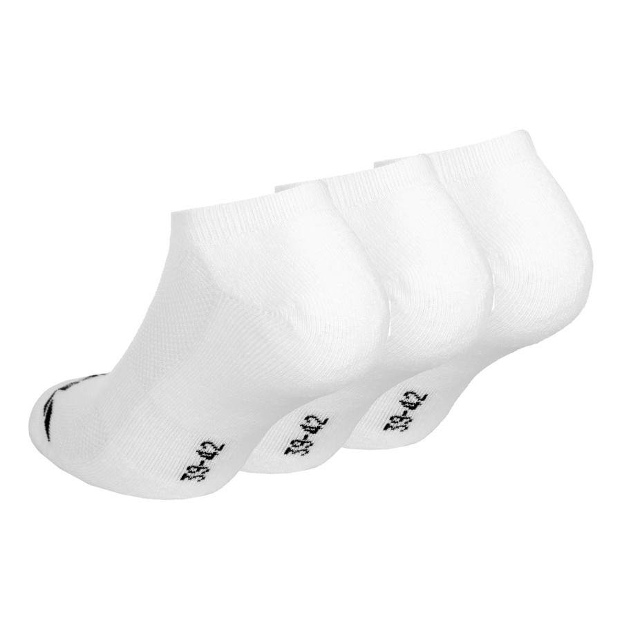 Tenniskleding Babolat | Invisible Tennissokken Verpakking 3 Stuks Wit, Zwart