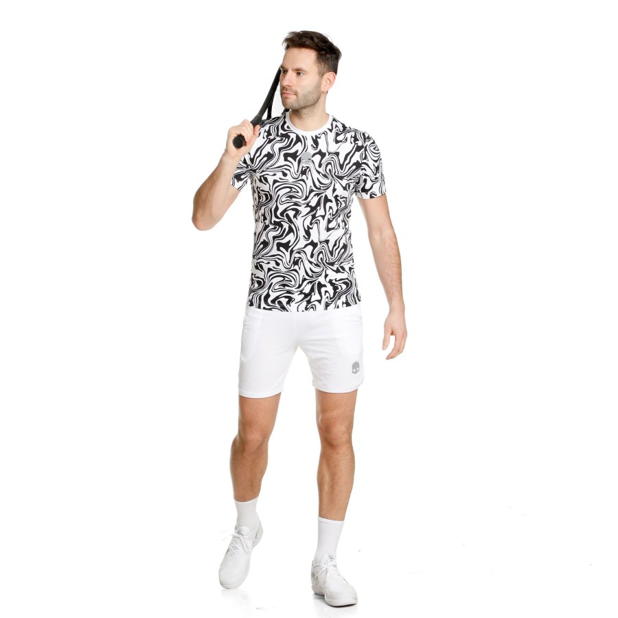Tenniskleding Hydrogen | Tech Shorts Heren Wit, Zwart