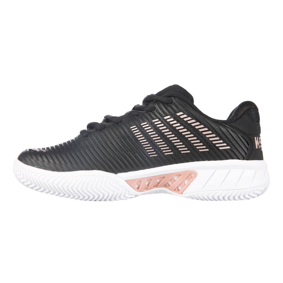 Tennisschoenen K-Swiss | Hypercourt Express 2 Gravelschoen Dames Zwart, Goud