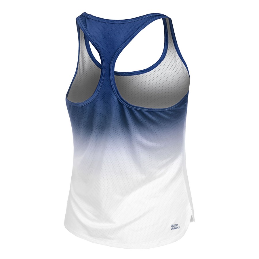 Tenniskleding BIDI BADU | Crew Gradiant Tanktop Dames Donkerblauw, Wit